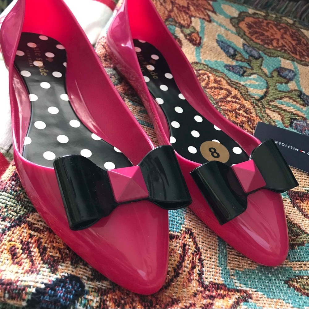 Kate spade jelly ballerina shoes